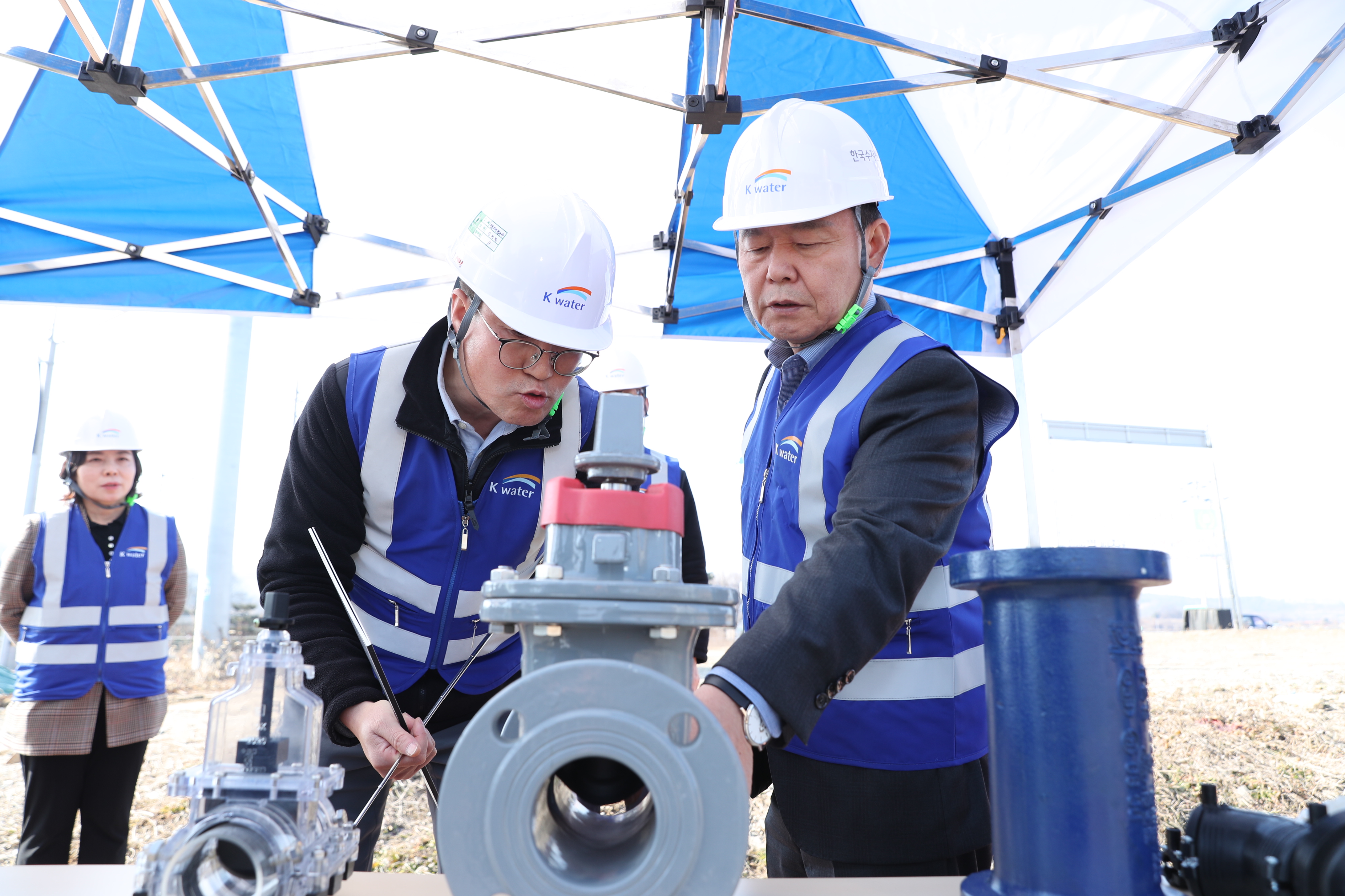 On-site Inspection of Jeungpyeong Modernization Project Office