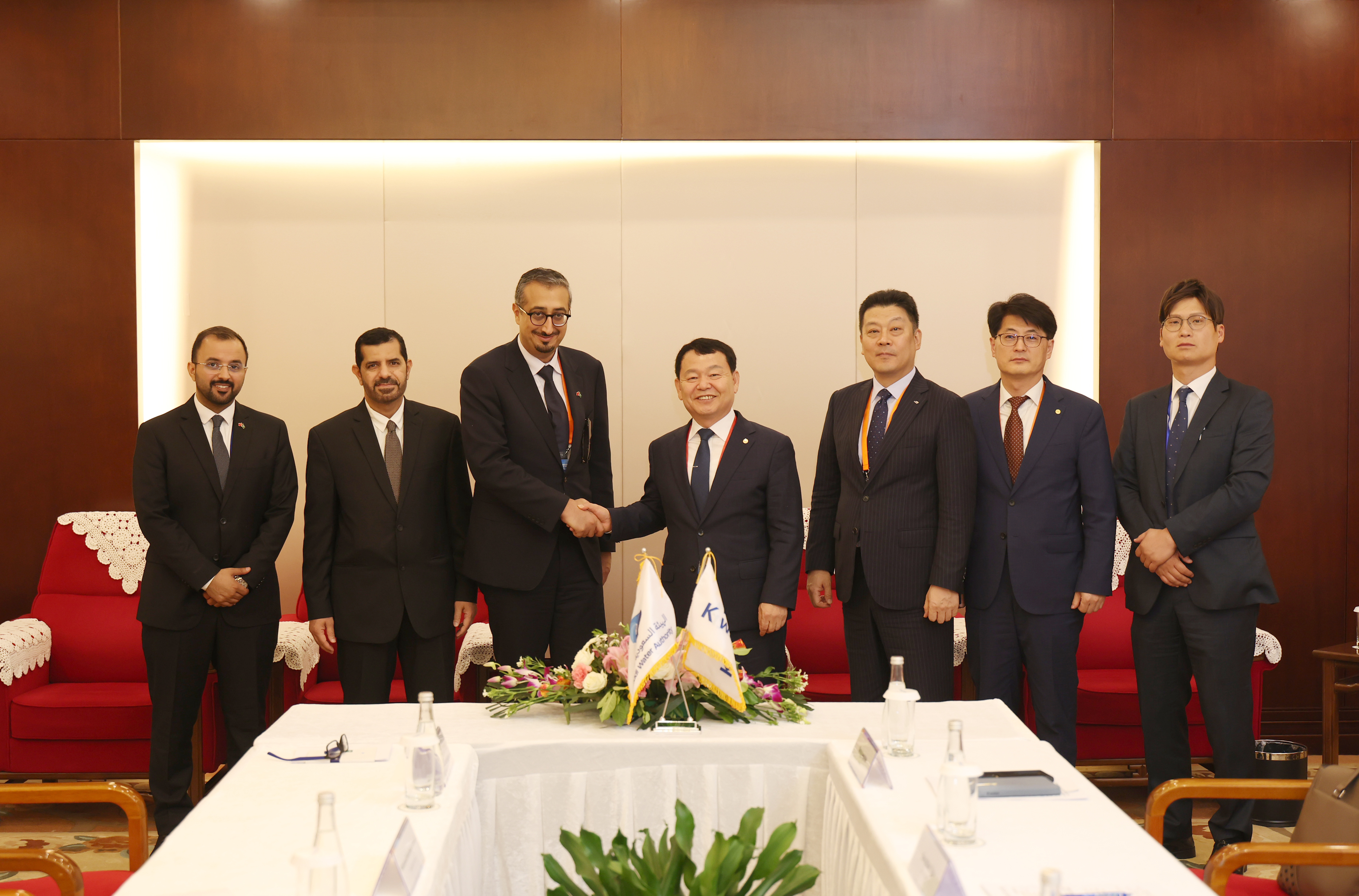 A meeting with Saudi Deputy Commissioner of Water Resources