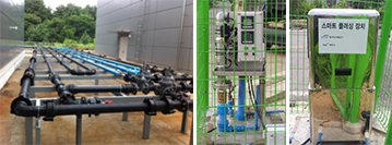 Model water supply pipe-cleaning plant and smart flushing equipment