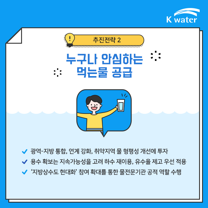 추진전략2, 누구나 안심하는 먹는물 공급