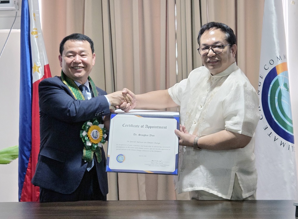 윤석대 한국수자원공사 사장, 필리핀 대통령궁 기후변화위원회 특별고문 위촉 이미지[1]