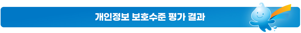 개인정보 보호수준 평가 결과