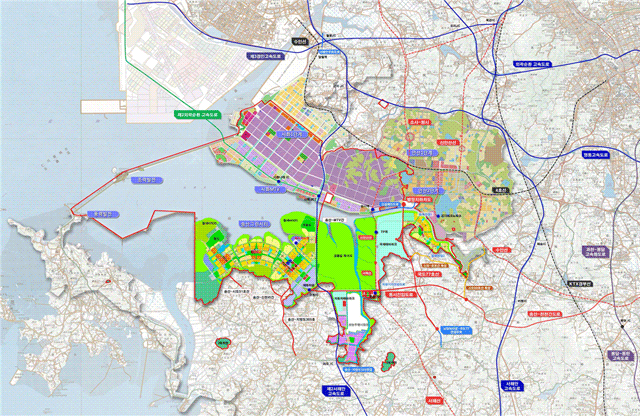 반월특수지역 개발계획도