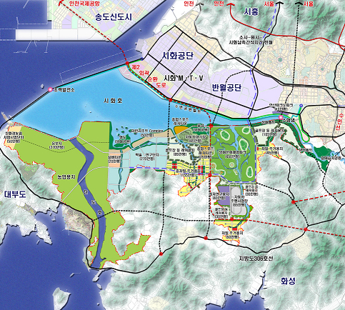 장기종합계획상 도시용지 (남측간석지)